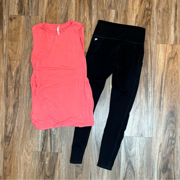 Fabletics Alia tie side tank on-the-go powerhold high waisted leggings size xs s - Picture 5 of 5